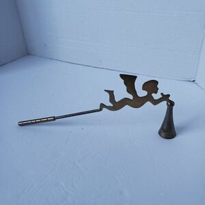 Vintage Brass Angel Candle Snuffer